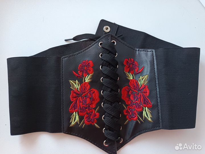 Пояс корсет с вышивкой