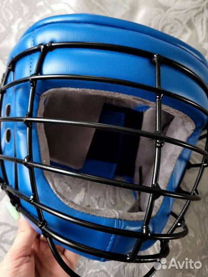 Шлем с металлической маской рэй спорт