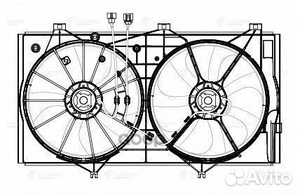 Вентилятор радиатора toyota camry XV40 07- 3.5I 2