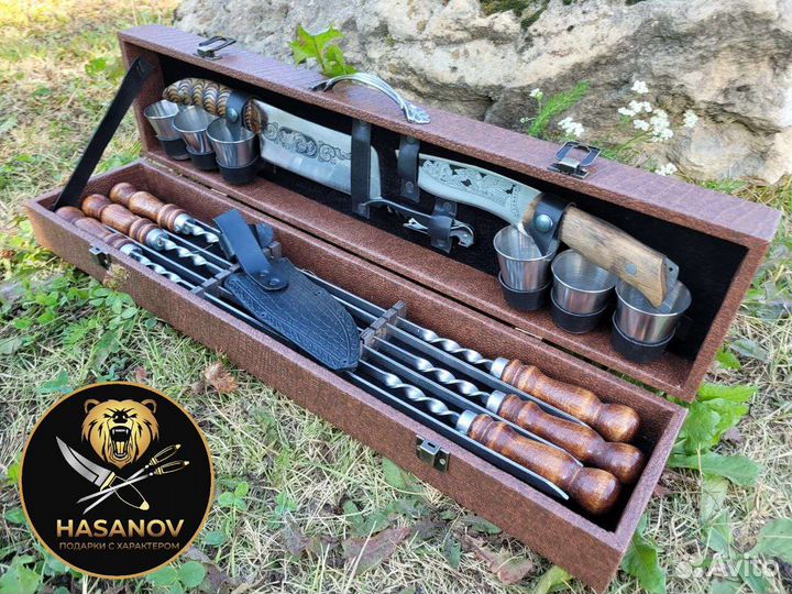 Подарочный шашлычный набор для пикника