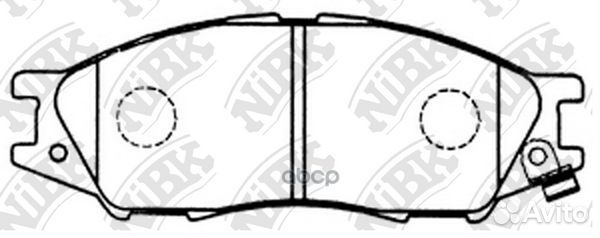 PN2435-nibk колодки дисковые п Nissan Sunny B1