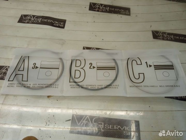 К-т колец на 6 поршней VW VAG 3.6 CMT cmta