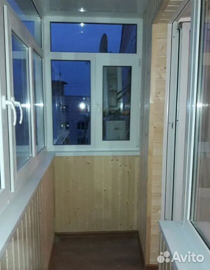 Остекление балкона пластиковое 3200 х 1420