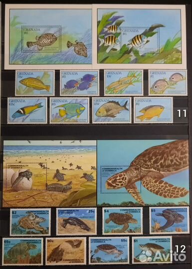 Коллекция редких марок Фауна 2 (чистые )