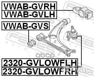 Опора шаровая правая Audi A3, VW Touran 03,Skoda