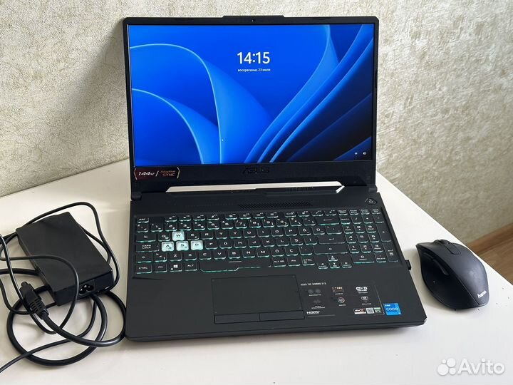 Asus tuf f15 i5 3050 512гб идеальный игровой