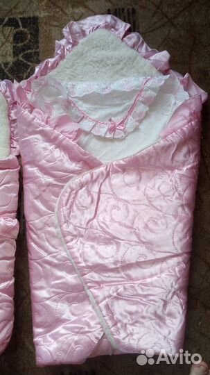 Конверт на выписку с мехом