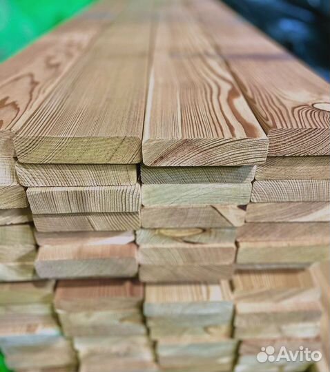 Шлифованные доски лиственницы 30x180 мм, равномерн