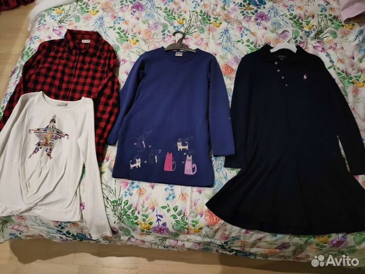 Вещи для девочки пакетом на рост 140