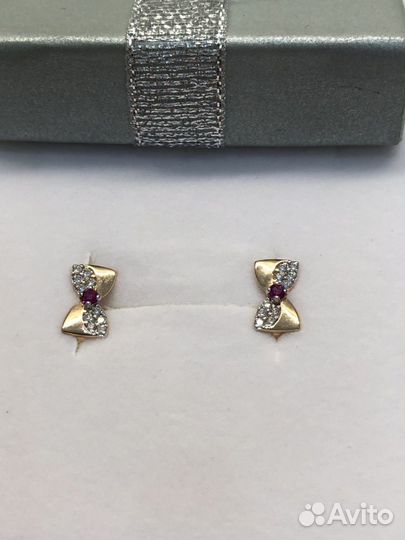 Серьги золотые