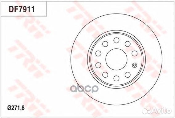 Диск торм.зад.audi A3, VW golf VI/jetta 04