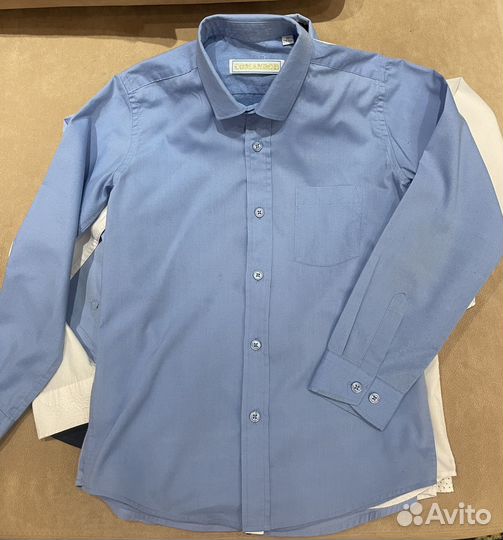 Рубашка школьная для мальчика 129-134