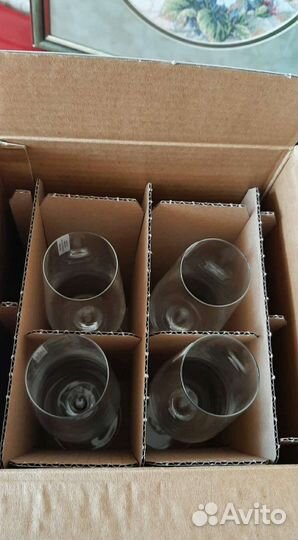 Бокалы для шампанского Tchibo хрусталь/ Германия