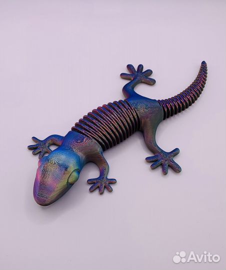 Детская подвижная игрушка Геккон 17 см