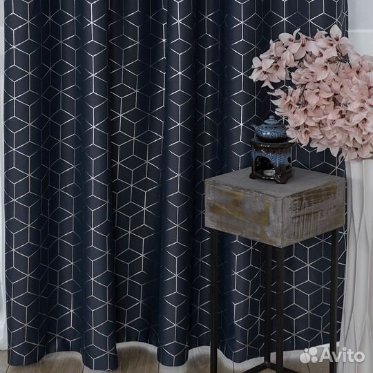 Шторы димаут Гала Роял и тюль Вуаль готовые