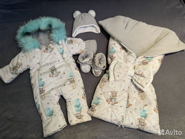 Комплект на выписку зимний