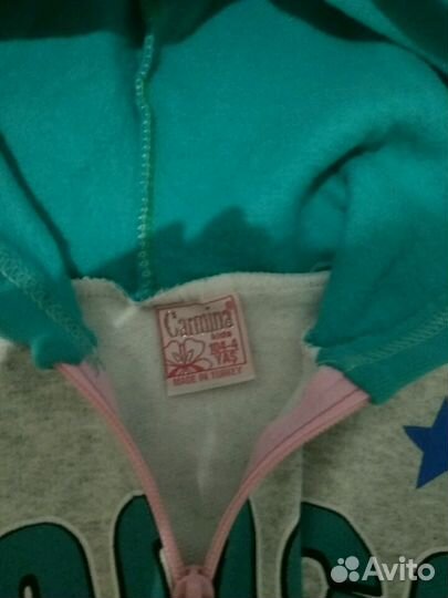 Новый костюм, на флисе для девочки р.104