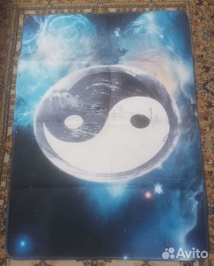 Ковер с принтом противоскользящий Инь и Янь