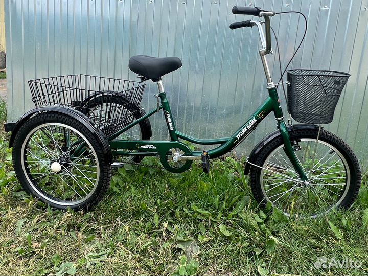 Дачный трехколесный велосипед для взрослых