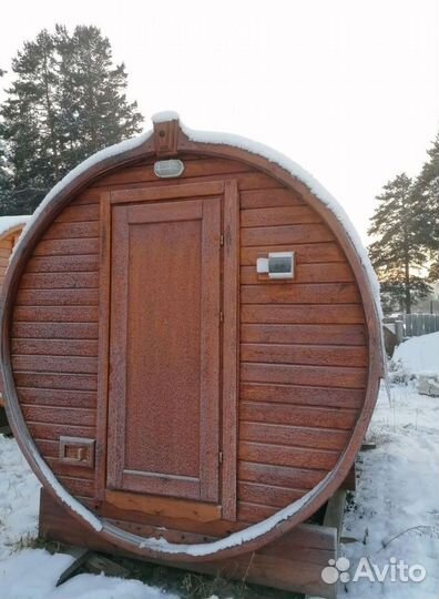 Баня бочка утепленная