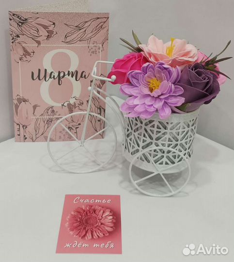 Букет из мыльных цветов