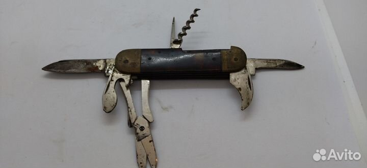 Нож складной нс ворсма 7-ми предметный. СССР