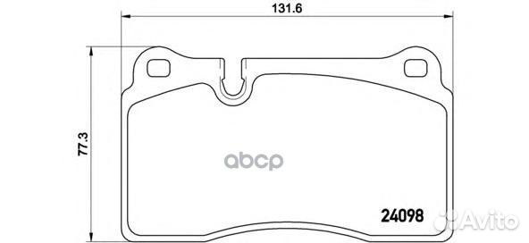 Колодки тормозные FR VW touareg 02-12 P 85 110