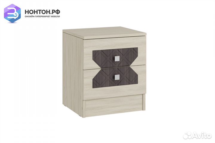 Тумба прикроватная Николь ясень шимо светлый / лис