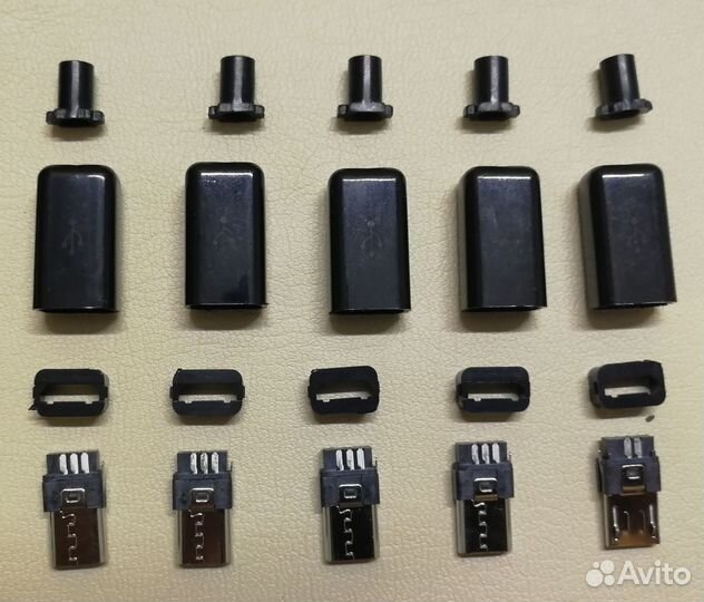 Разъемы USB A, type С и micro usb для пайки