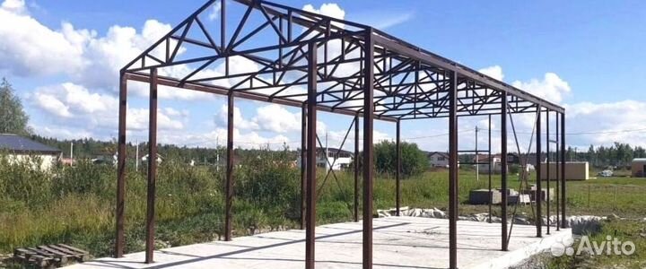 Каркас навеса на заказ