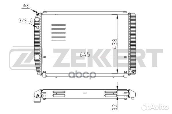 Радиатор охл. дв. UAZ Patriot 05- mk-1521 Zekkert