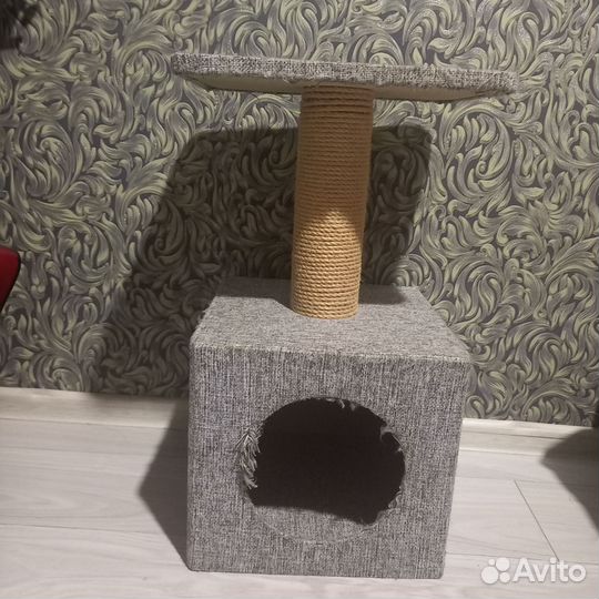 Когтеточка домик для кошки бу
