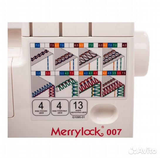 Коверлок оверлок 5-ниточный Merrylock 007
