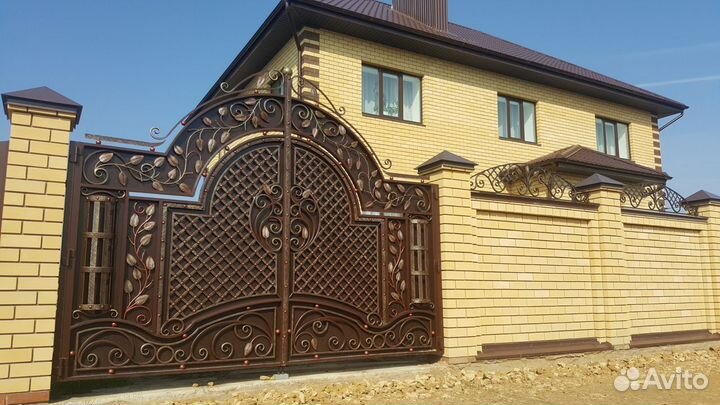 Кованые ворота, калитки