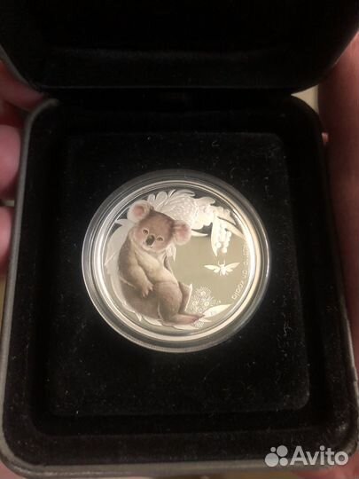 Монета Детеныш коалы, серебро