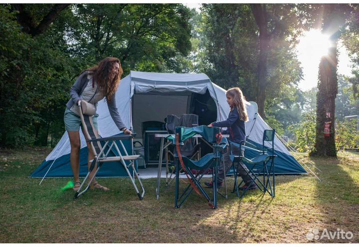 Палатка Quechua Arpenaz 4.2 Fresh and Black