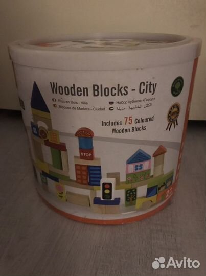 Кубики деревянные