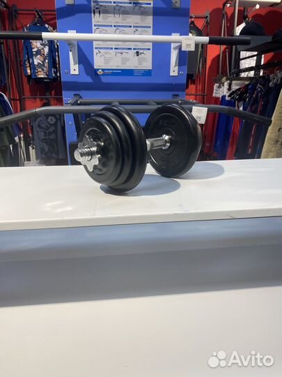 Гантель разборная обрезиненная starfit DB-716 10 к