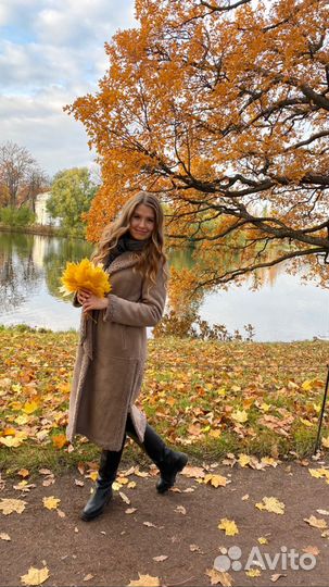 Пальто мишка тедди 42-44 размер