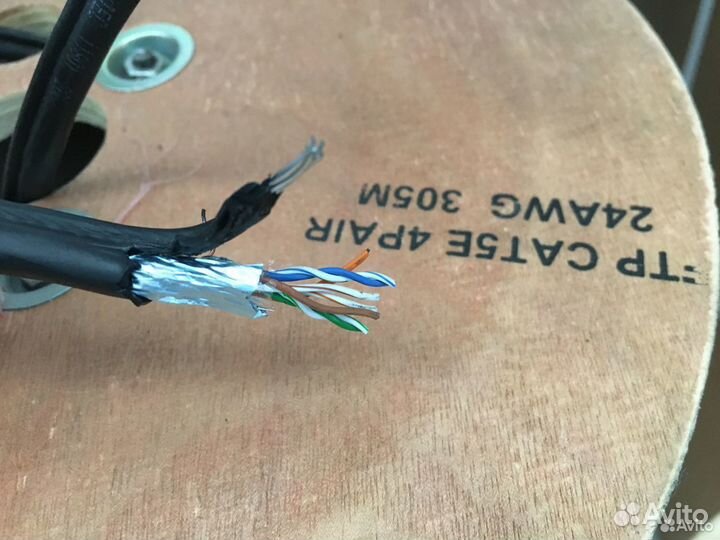 Кабель витая пара FTP cat5e 4pair с тросом