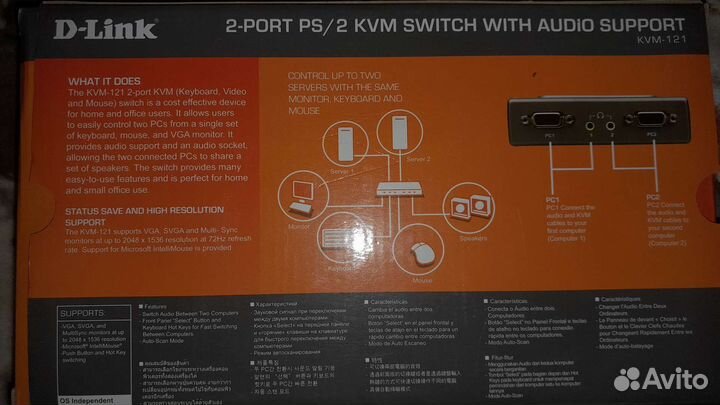KVM переключатель D-Link KVM-121