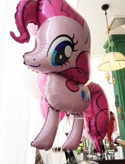 Воздушный шар Пинки пай розовая большой