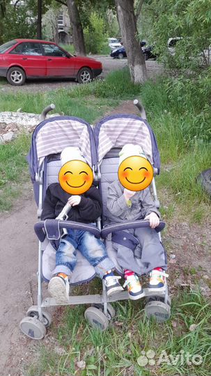 Отличная коляска для двойни