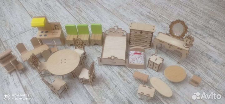 Игрушки деревянная мебель