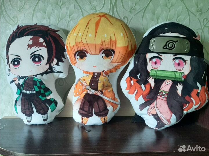 Аниме подушка, с кленком рассекающих демонов