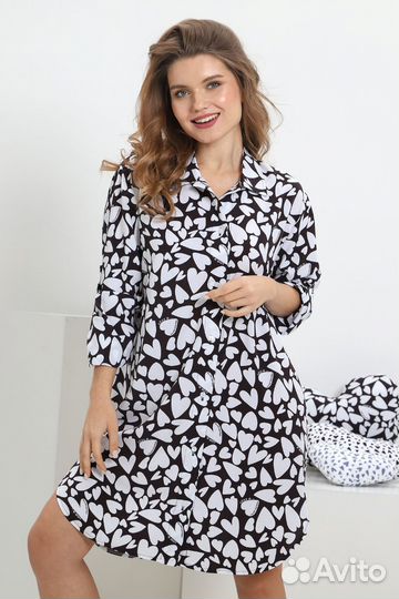 Платье рубашка женская