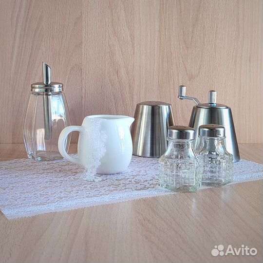 Сахарница, перечница, мельница, молочник