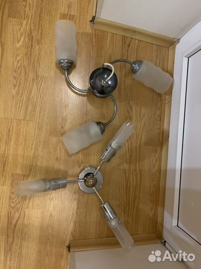 Все три люстры за 1500. По отдельности по 800