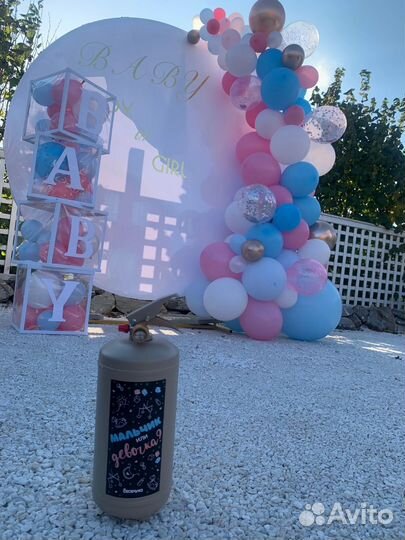 Оформление шарами на открытие магазина