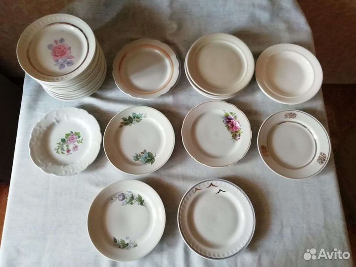 Тарелки суповые под второе чайные